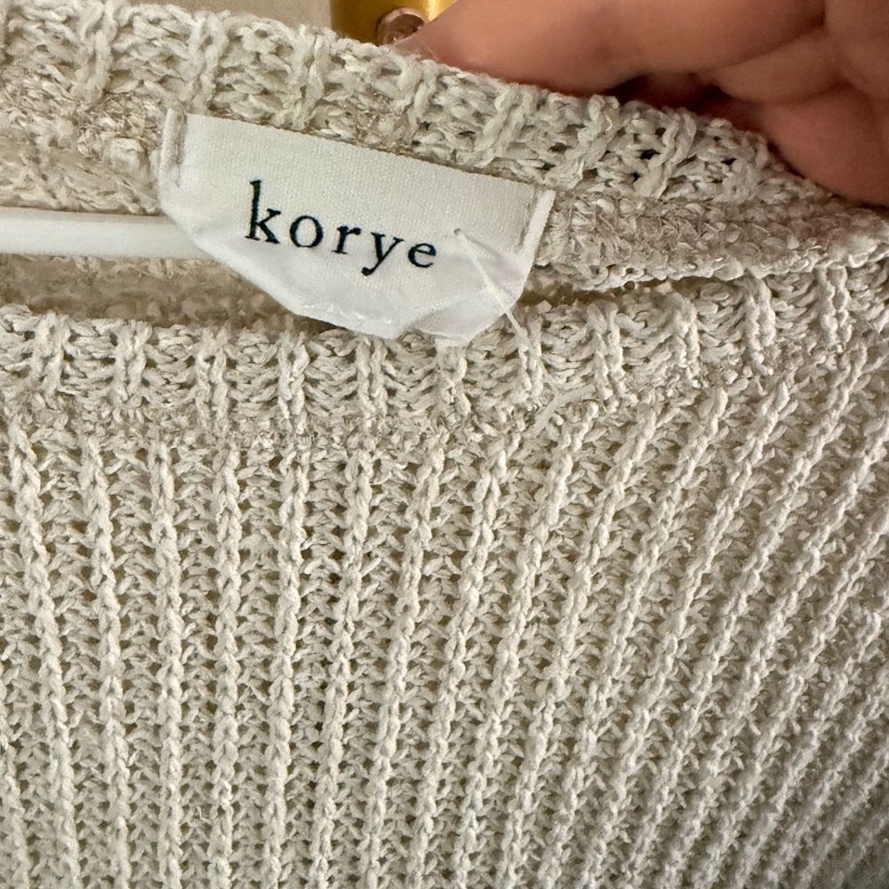 Korye Chunky Knit Sweater Cream Oversized Pullover XL - Picture 3 of 9